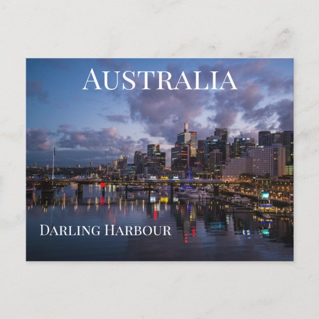 Darling Harbor Australien Vykort (Framsida)
