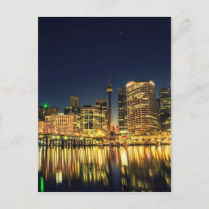 Darling Harbor Sydney Australia City Skyline Vykort