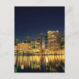 Darling Harbor Sydney Australia City Skyline Vykort