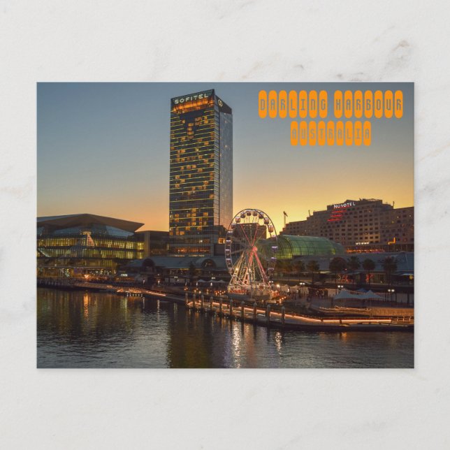 Darling Harbour of Sydney Australia Vykort (Framsida)