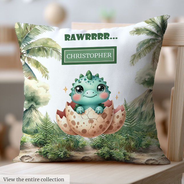 Darling Hatching snart Baby Dinosaur Baby Pillow Kudde (Darling Hatching Soon Baby Dinosaur Baby Pillow Gift)