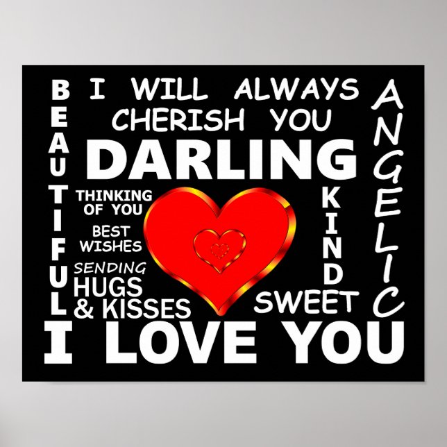 Darling I Kärlek You Poster (Framsidan)