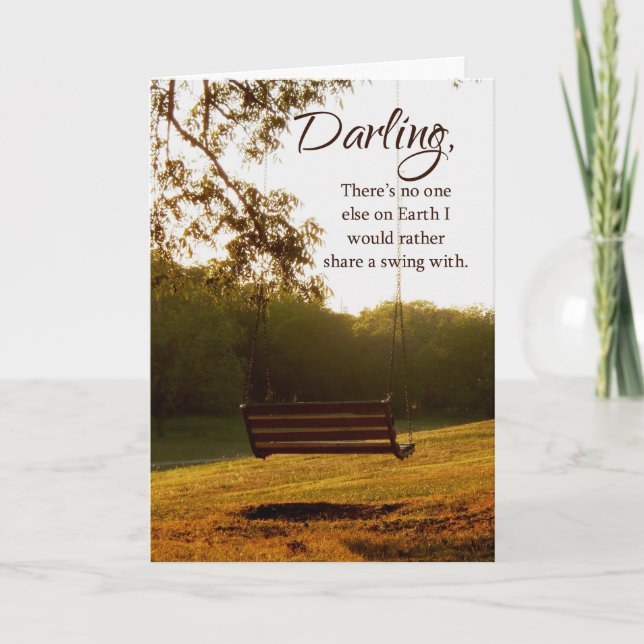 Darling, jag Kärlek, du Land Swing Kort (Framsida)