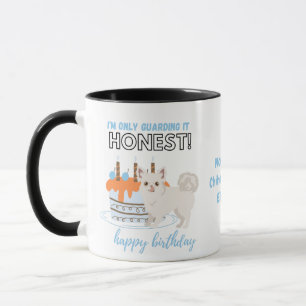 Darling Långhårigare White Chihuahua MAMMA Birthda Mugg