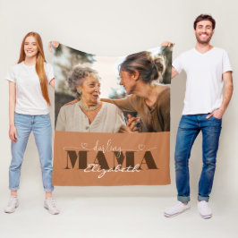 Darling Mamma Photo Gift för Mamma Fleecefilt