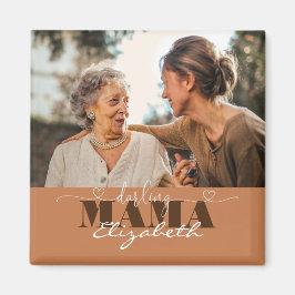 Darling Mamma Photo Gift för Mamma Magnet