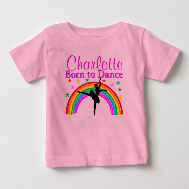 DARLING PERSONLIG BORN TO DANCE TUTU TEE SHIRT (Framsida)