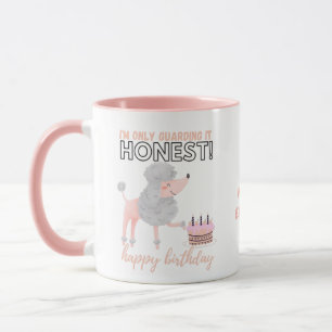 Darling Pinky Pudel Hund Mammor Funny Birthday Mugg