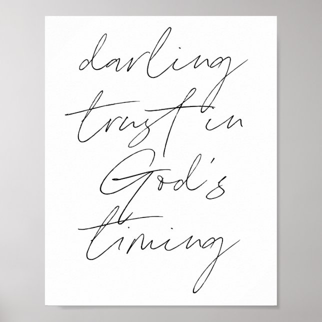 Darling Trust i Guds tidtabell Poster (Framsidan)