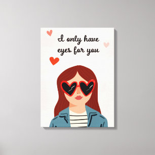 Darling Valentine IV Canvastryck