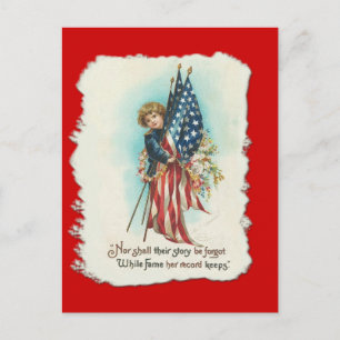 Darling Vintage Americana Design Vykort