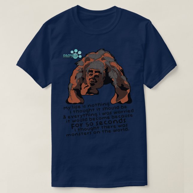 Darmine Doggy Door Richard Nixon Gris Monster T Shirt (Design framsida)