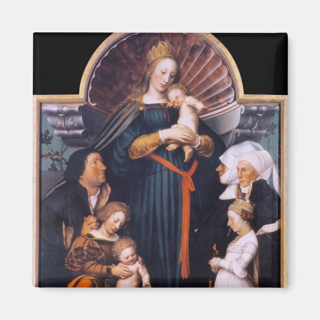 Darmstadt Madonna, Holbein the Younger Magnet (Framsidan)