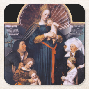 Darmstadt Madonna, Holbein the Younger Underlägg Papper Kvadrat