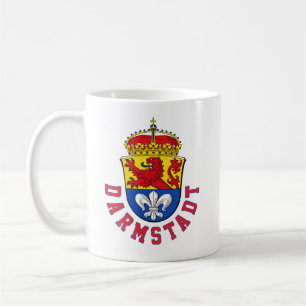 Darmstadts flagga, Tyskland Kaffemugg
