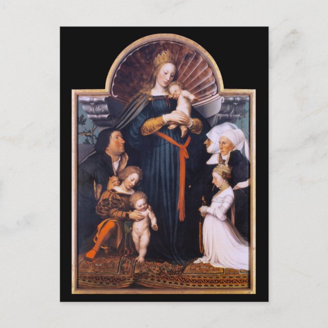 Darmstadts Madonna, Holbein den yngre Vykort (Framsida)