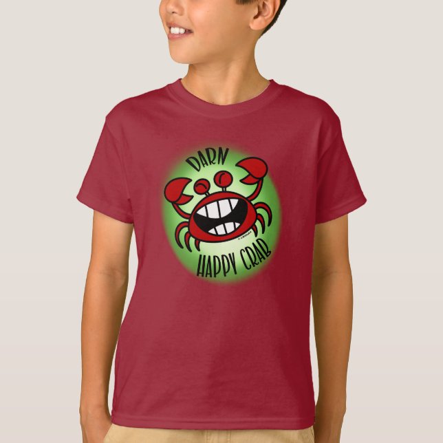 Darn Lycklig Crab! T Shirt (Framsida)