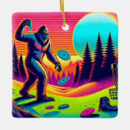 Darn Träd | Bigfoot Golf Humor Julgransprydnad Keramik