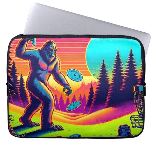 Darn Träd | Bigfoot Golf Humor Laptop Fodral (Framsidan)