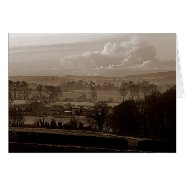 Daronde Valley, Shoreham, Sevenoaks i Kent Hälsningskort (Framsidan Horizontal)