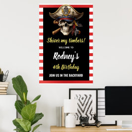 Darr på mina tänder Piratfest Poster