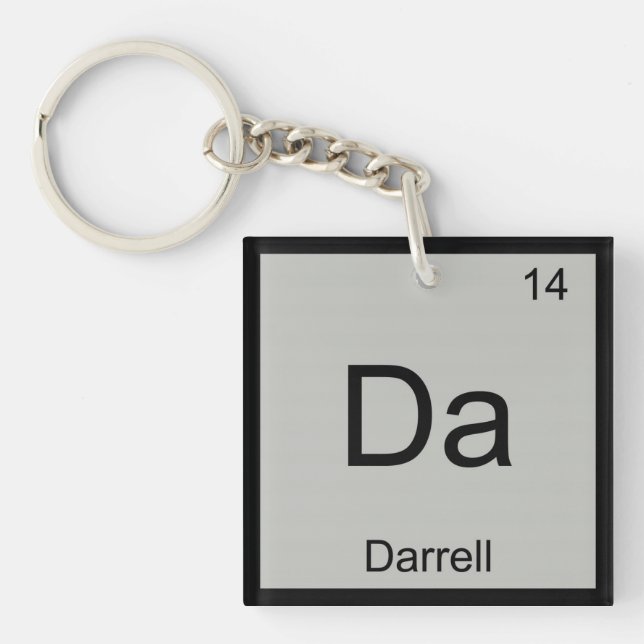 Darrell Namn Kemi Element Periodiska Systemet (Framsidan)