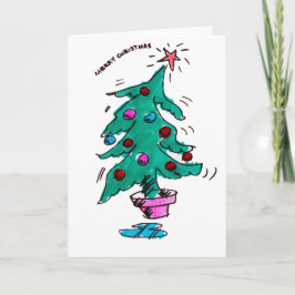 Darrig julkort för god jul helgkort