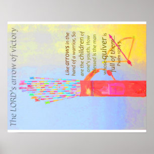 Darrningfullt av pilar poster