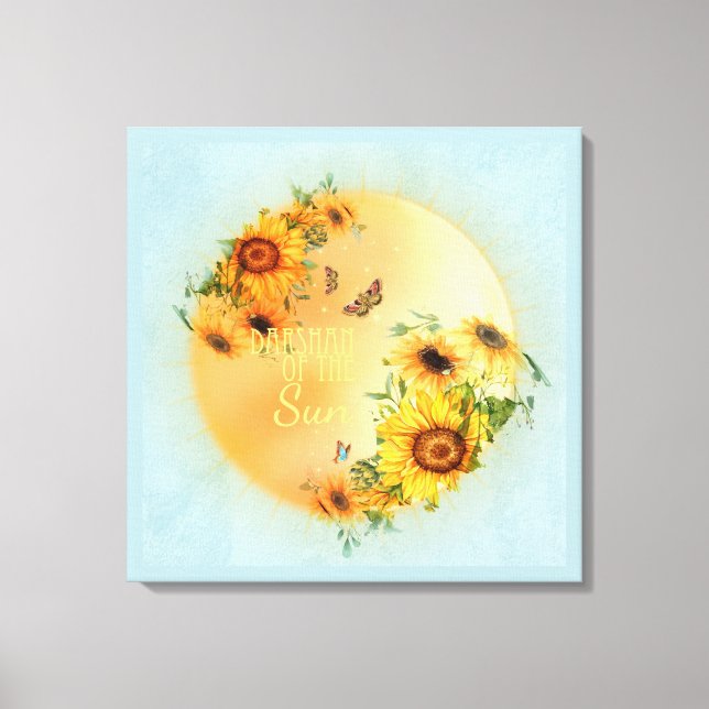 DARSHAN vid Sol - Wrapped Canvas (Framsida)