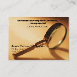 Darsmith utredning servar, Inc-kort Visitkort