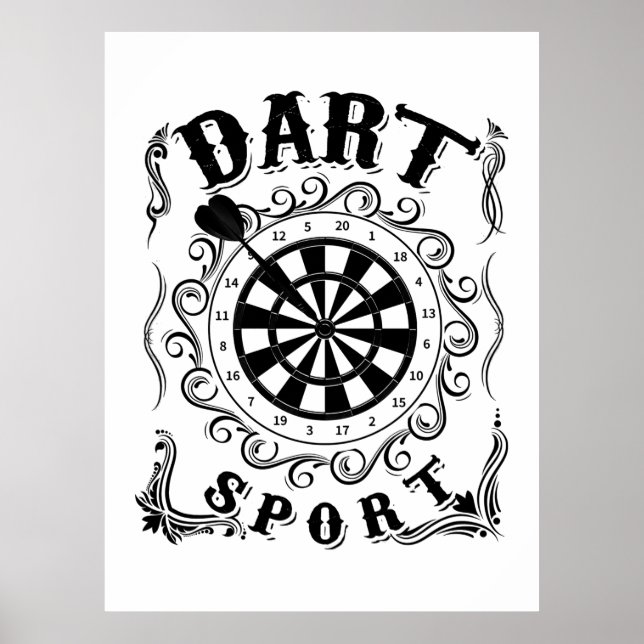 Dart är min sport poster (Framsidan)