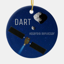 DART Asteroid som bryter ned rymdfarkoster Julgransprydnad Keramik