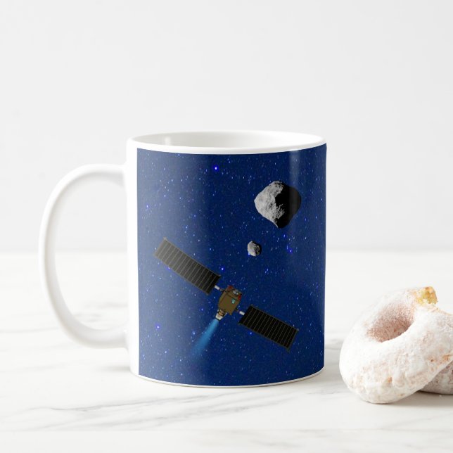 DART Asteroid som bryter ned rymdfarkoster Kaffemugg (Med munk)