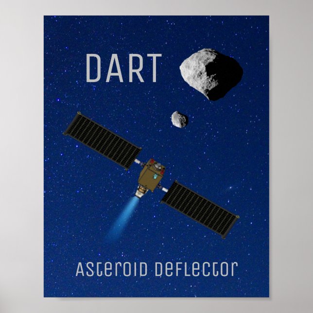 DART Asteroid som bryter ned rymdfarkoster Poster (Framsidan)