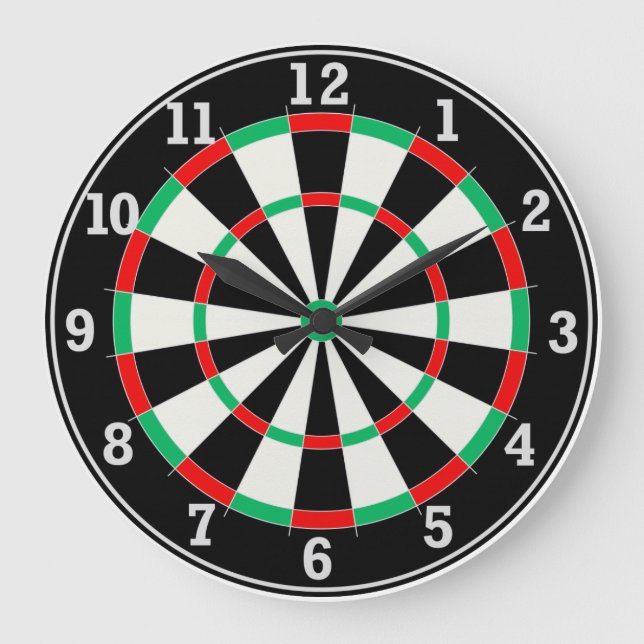 Dart Board Clock Stor Klocka (Framsida)