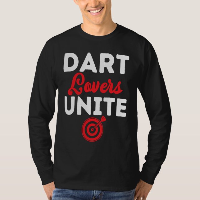 Dart Board Dart  Unite Dar for Teams T Shirt (Framsida)