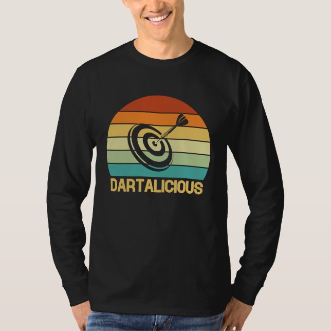 Dart Board Dartalicious Bullseye Dar for Teams T Shirt (Framsida)
