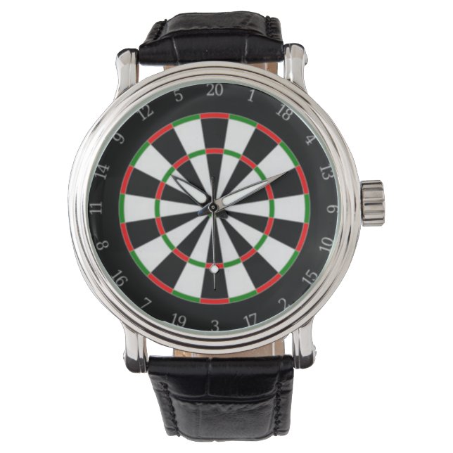 Dart Board Dial Watch Armbandsur (Framsida)