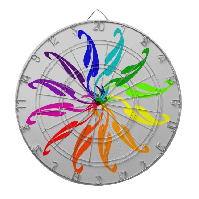 Dart Board - Färg Wheel Löv Darttavla (Framsidan)