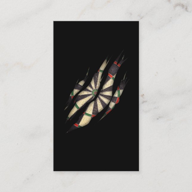Dart Board Hobby Darts Player Visitkort (Framsida)