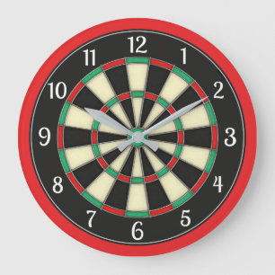 Dart Board Stil Man Cave Stor Klocka