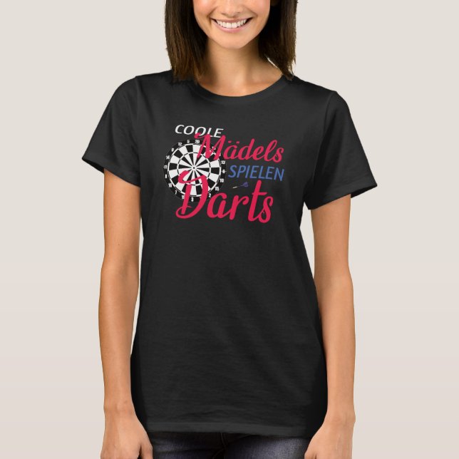 Dart Darts Hobby Sport Gift Idea T Shirt (Framsida)