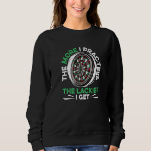 Dart Darts Player Ju mer jag tränar i lackier T Shirt