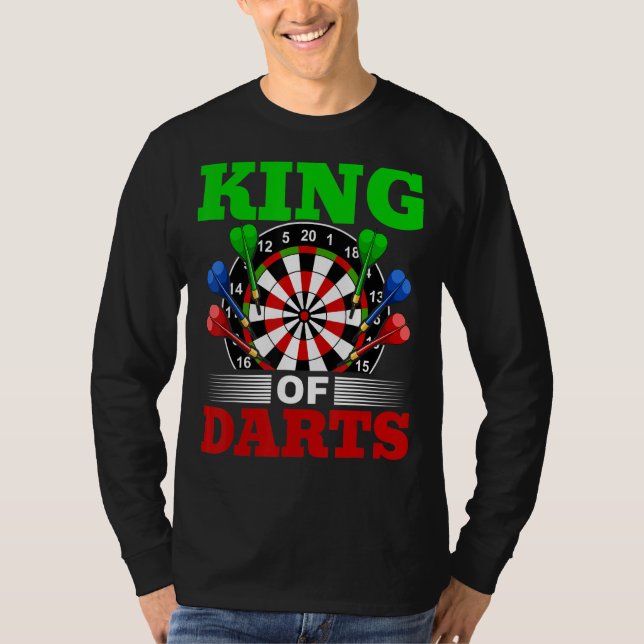 Dart Darts Player Kung i Dats 1 T Shirt (Framsida)