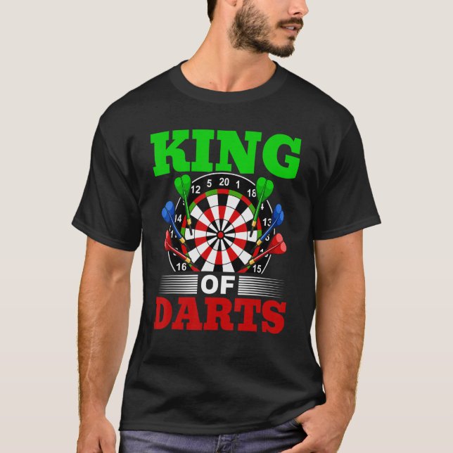 Dart Darts Player Kung i Dats 1 T Shirt (Framsida)