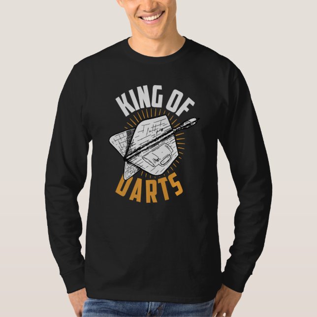 Dart Darts Player Kung i Dats T Shirt (Framsida)