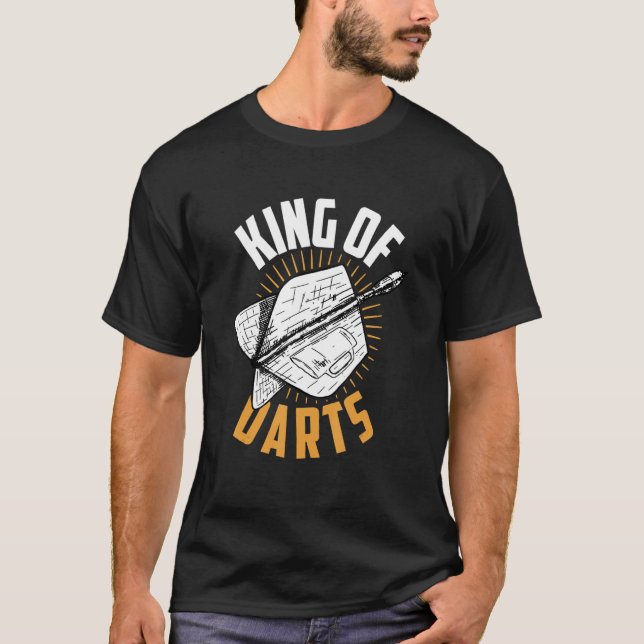Dart Darts Player Kung i Dats T Shirt (Framsida)