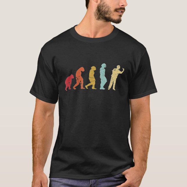Dart Evolution Funny Dart Player Dart Dart T Shirt (Framsida)