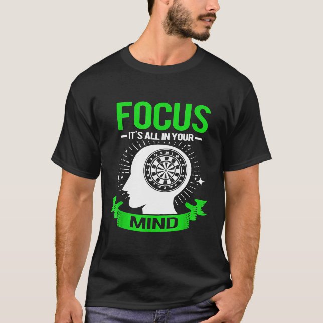 Dart Focus for Dart Champions T Shirt (Framsida)