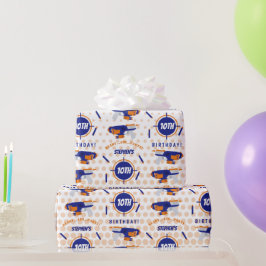 Dart Gun Battle Krig Boys Birthday Boy Namn Age Presentpapper